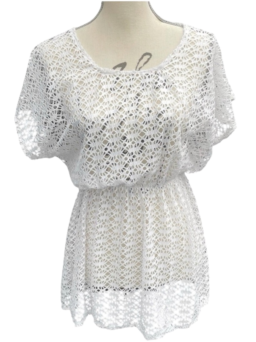 White Lace Swim Cover-Up